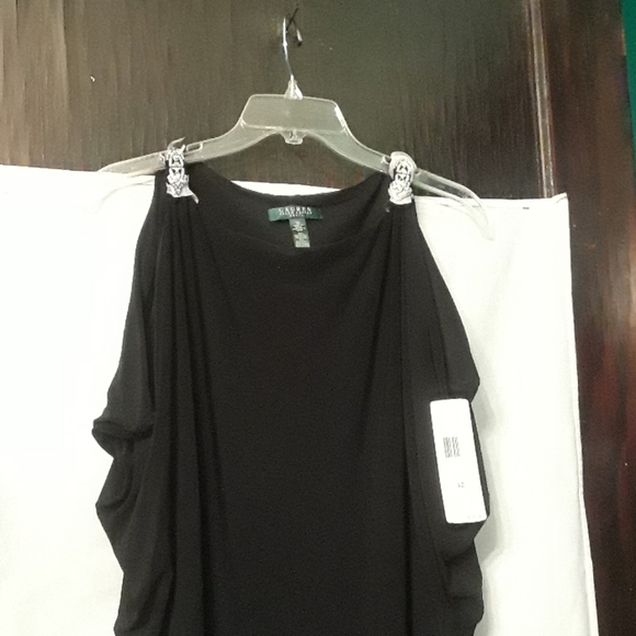 Ralph Lauren Dresses & Skirts - RALPH LAUREN WOMEN'S BLOUSON 10 BLACK DRESS$156.00
